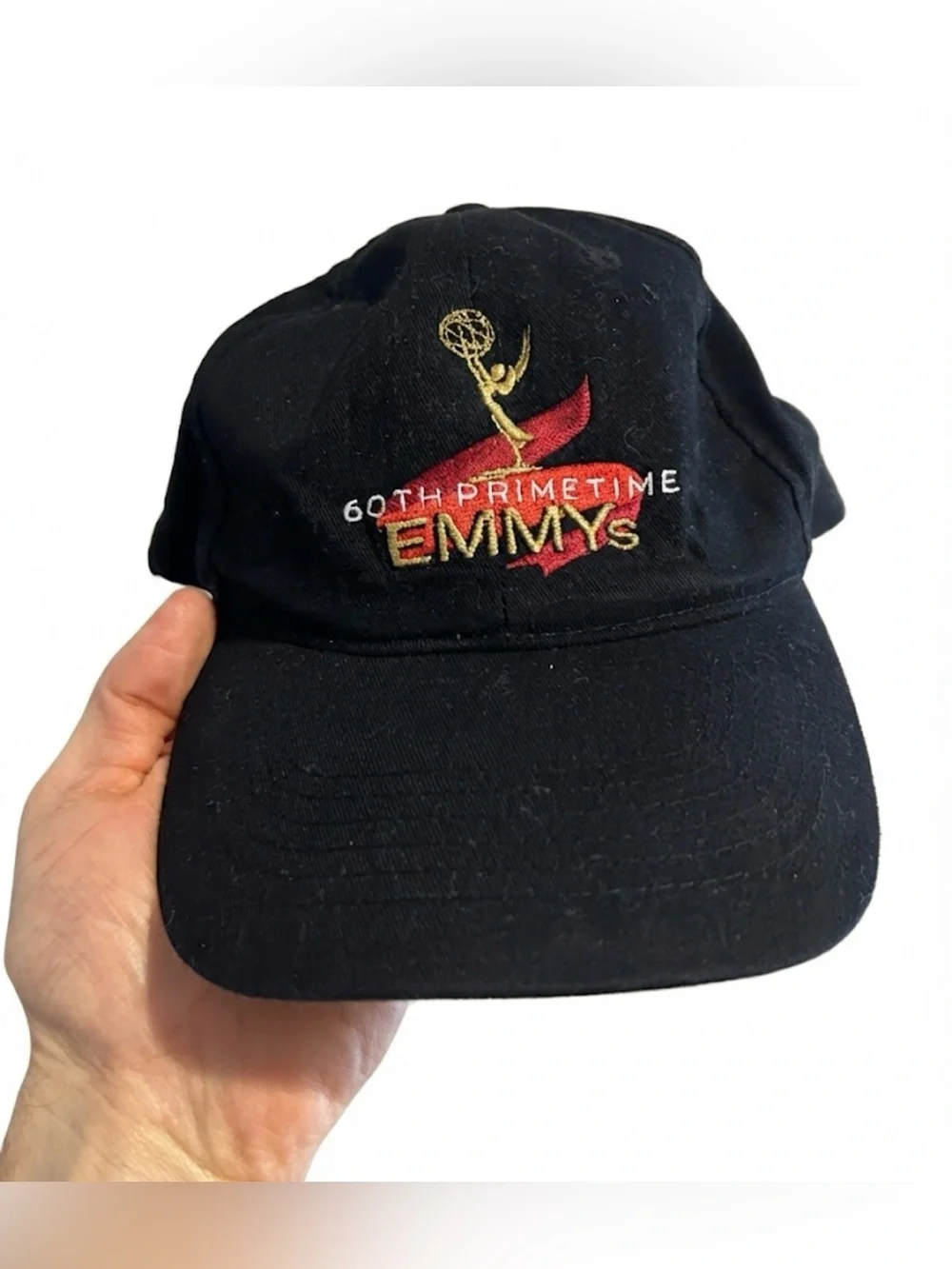 Vintage 60th Primetime Emmy Awards Hat Cap Black Embroidered ABC Logo Adjustable